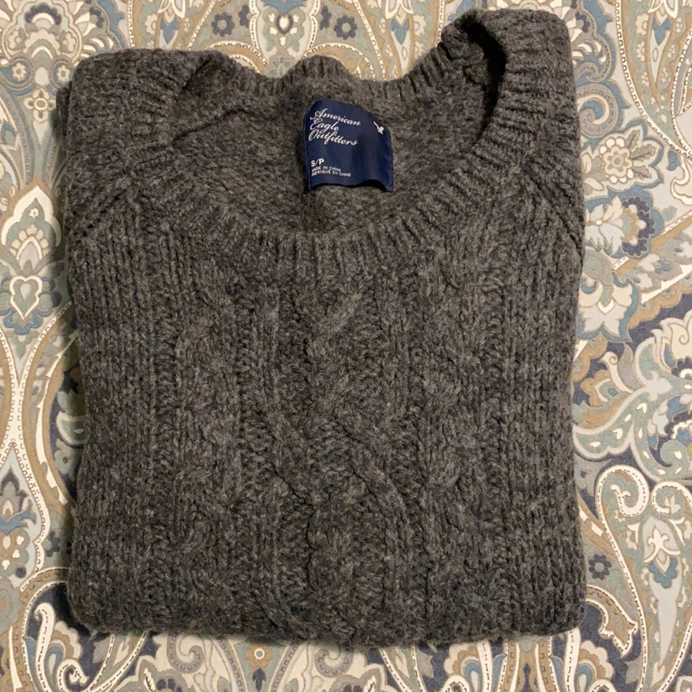 Dark Gray Thick Knit Sweater